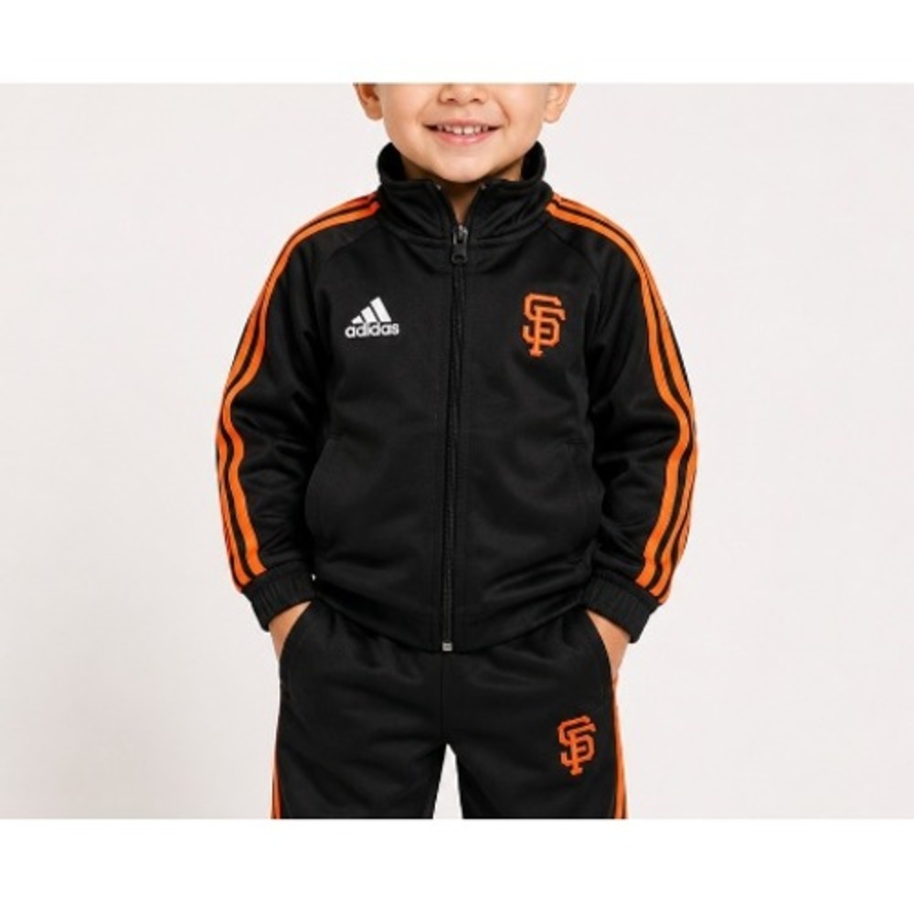 Adidas Kids Black San Francisco Giants Track Jacket Size 4T NWOT